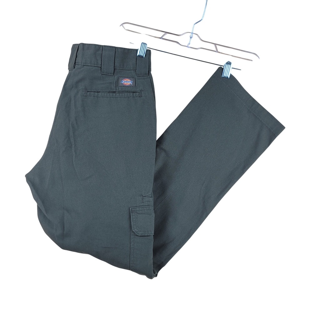 Dickies Cargo Pants Mens 32x32 (Fits 31x31) Olive Green FLEX Regular Straight